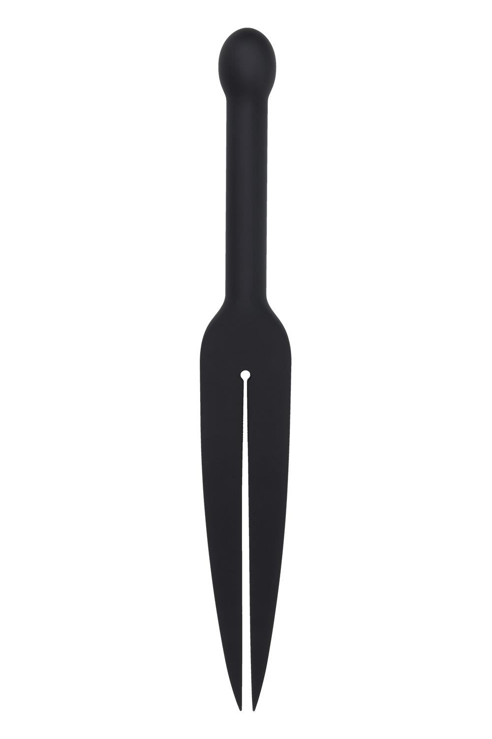 Edge Black Silicone Tawse Discipline Strap by Sportsheets