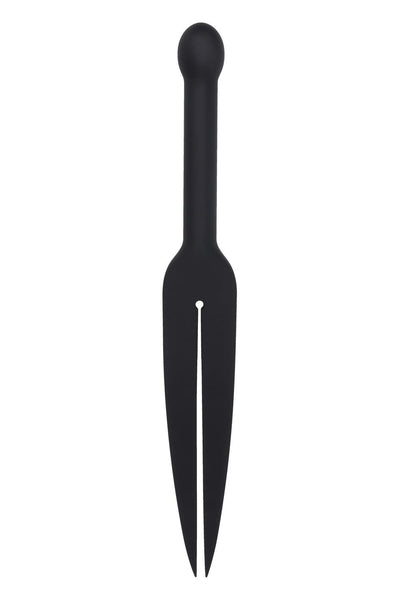 Edge Black Silicone Tawse Discipline Strap by Sportsheets