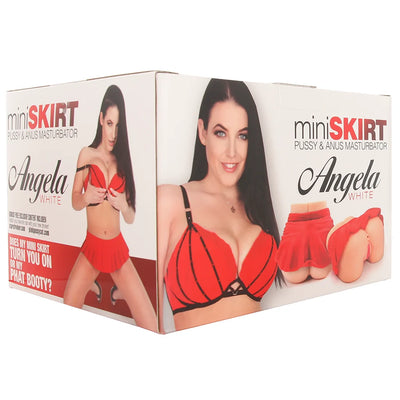 Angela White Mini Skirt textured dual channel masturbation toy