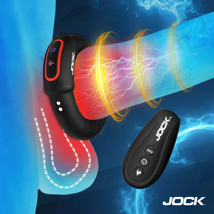 Jock Vibrating and Warming Cock Ring - 2 inch