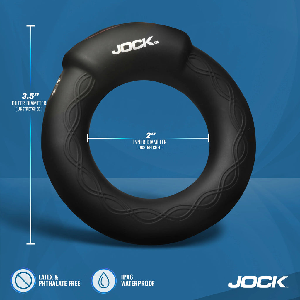 Jock Vibrating and Warming Cock Ring - 2 inch