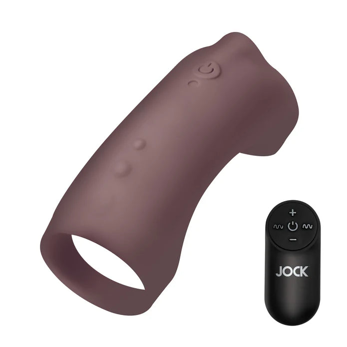 Vibrating Silicone Penis Sleeve - Dark Vibrating Silicone Penis Sleeve - Dark