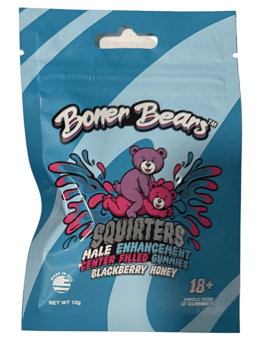 Boner Bears Squirters Male Enhancement Gummies in Blackberry Honey