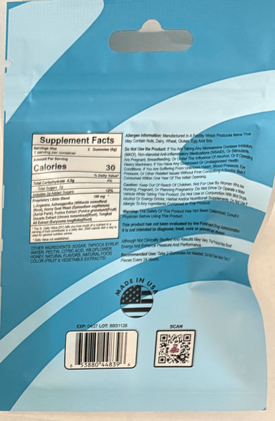 Boner Bears Squirters Male Enhancement Gummies in Blackberry Honey