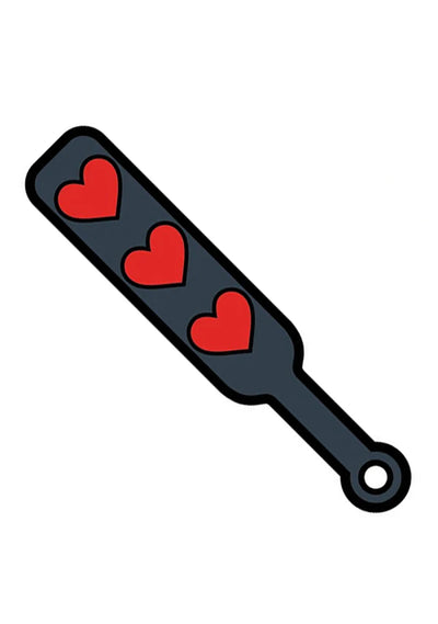 Heart Paddle Enamel Pin