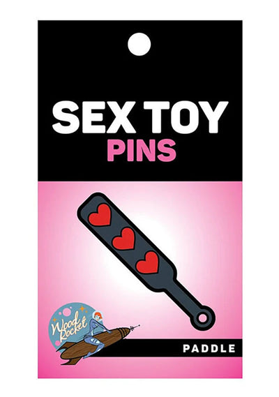 Heart Paddle Enamel Pin