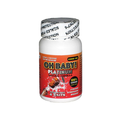 Oh Baby Double Platinum Male Sexual Enhancement - 6 Capsules