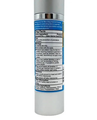 Endless Love for Men Stayhard & Prolong Lubricant by Body Action, 1.7 oz