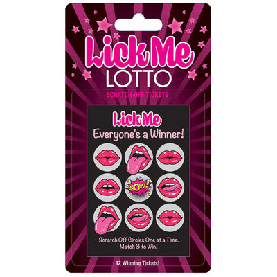 Lick Me Lotto 12 Winning Scratch-Off Tickets - Couples Sexy Game