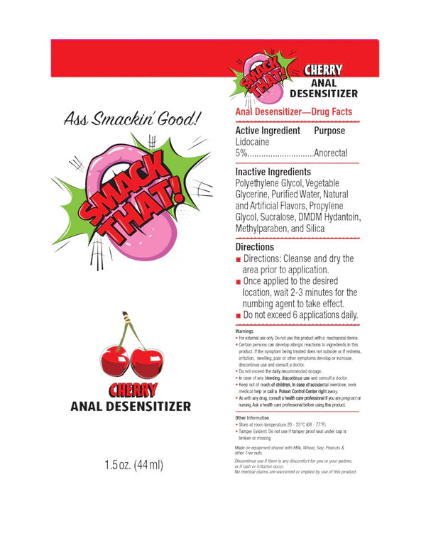 Smack That Cherry Anal Desensitizer 1.5oz