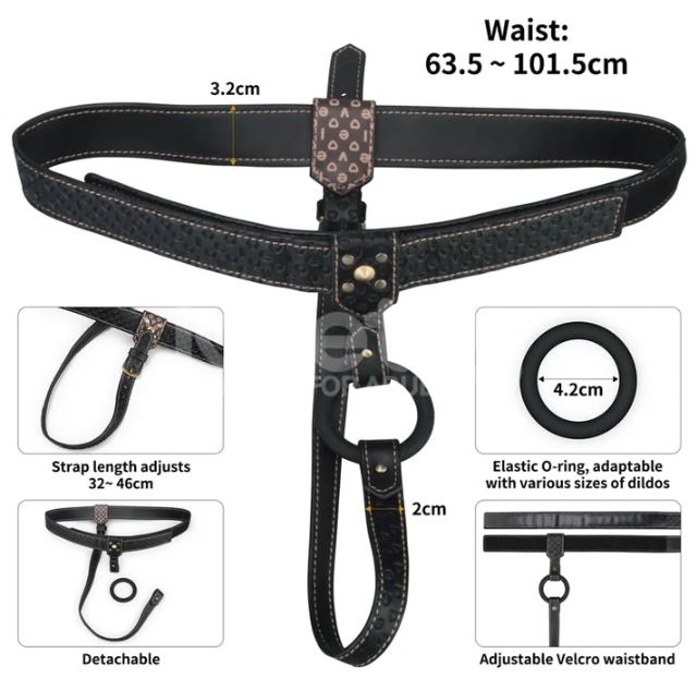 Rebellion Reign Strap-On Harness in Vegan Leather by LoveToy
