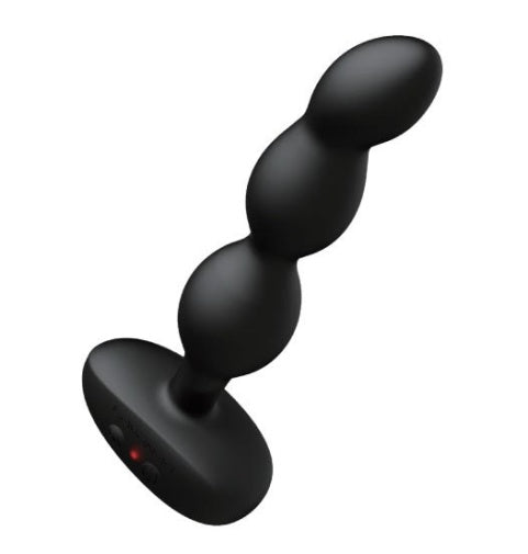remote vibrating anal beads Luv Inc CR23: Curved Ring Luv Beads – Remote-Controlled Vibrating Anal main image 0