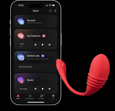 Lovense Vulse App-Controlled Hands-Free Thrusting Egg Vibrator