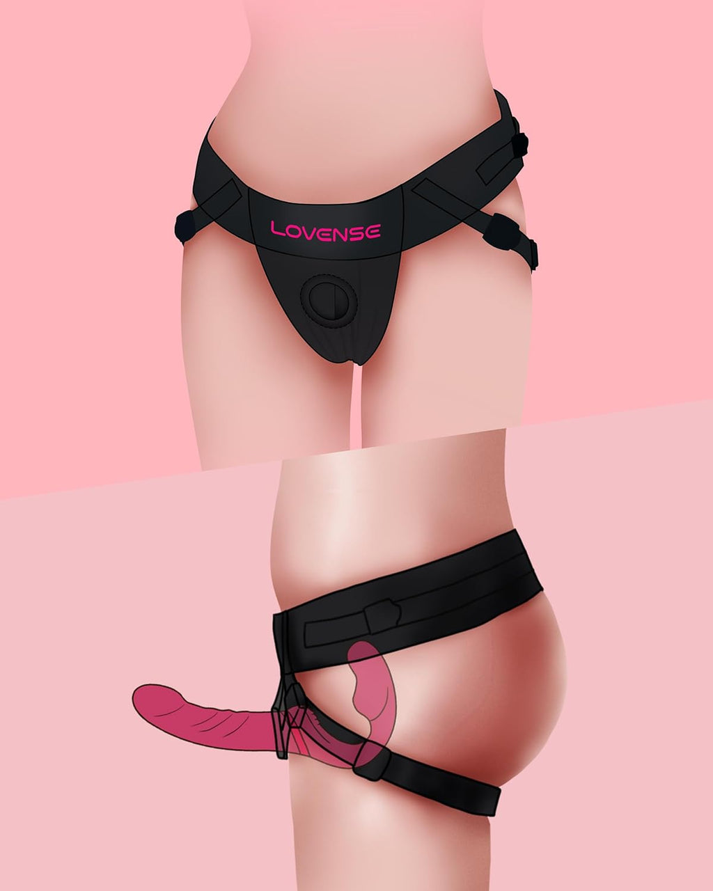 Lovense Strap-On Harness in Black