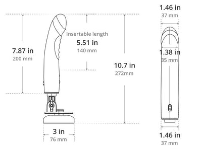 Lovense Mission 2 Vibrating Suction Cup Dildo With Advance Touch-Sense Technology