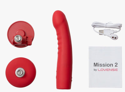 Lovense Mission 2 Vibrating Suction Cup Dildo With Advance Touch-Sense Technology