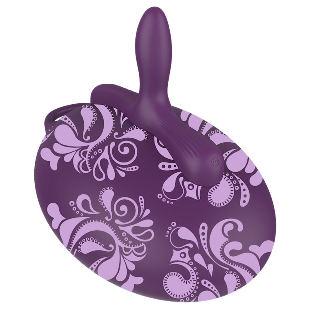 Bouncy Bliss Sit-On Vibrator with Remote - Purple Bouncy Bliss Sit-On Vibrator with Remote - Purple