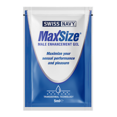 Swiss Navy MaxSize Male Enhancement Gel - 5ml Single-Use Packet