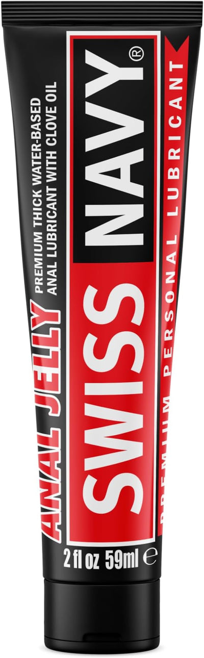 Swiss Navy Water-Based Anal Jelly with Clove Oil 2oz