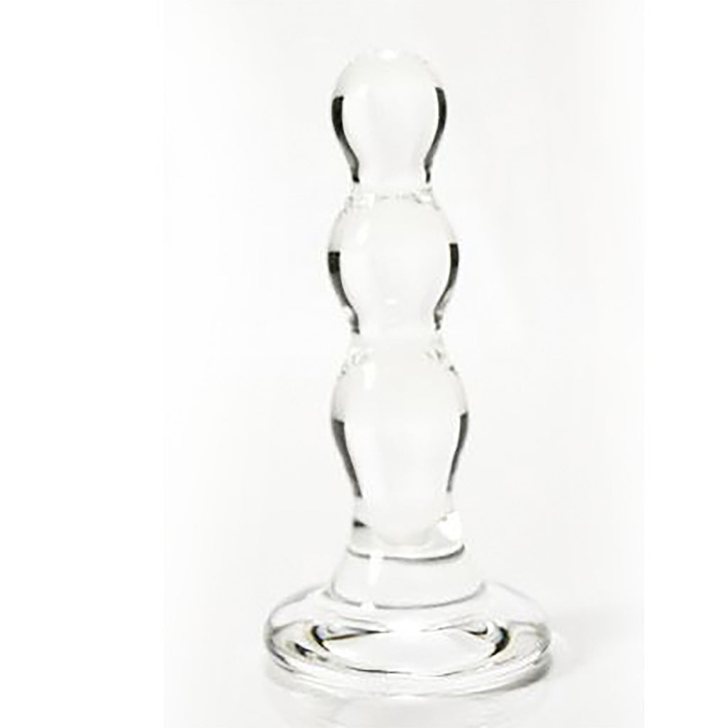 Get Glass Erotic Play's Clear Beaded Butt Plug Only at Castle Megastore Get Glass Erotic Play's Clear Beaded Butt Plug Only at Castle Megastore