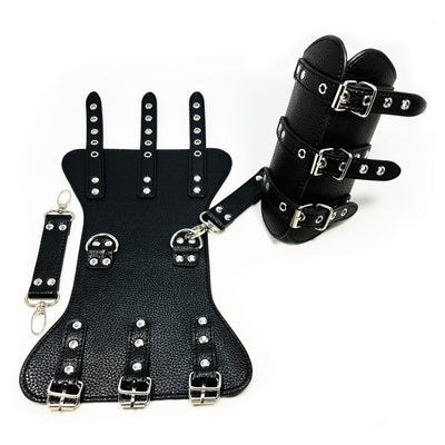 Fetish Pleasure Play Black Arm Restraints