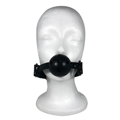 Fetish Pleasure Play Passionate Black Ball Gag