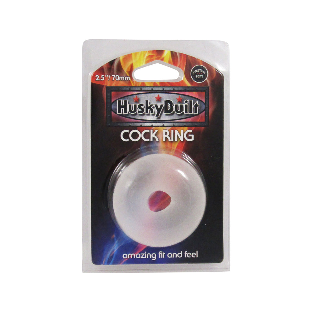 Husky Built Cock Ring - Clear