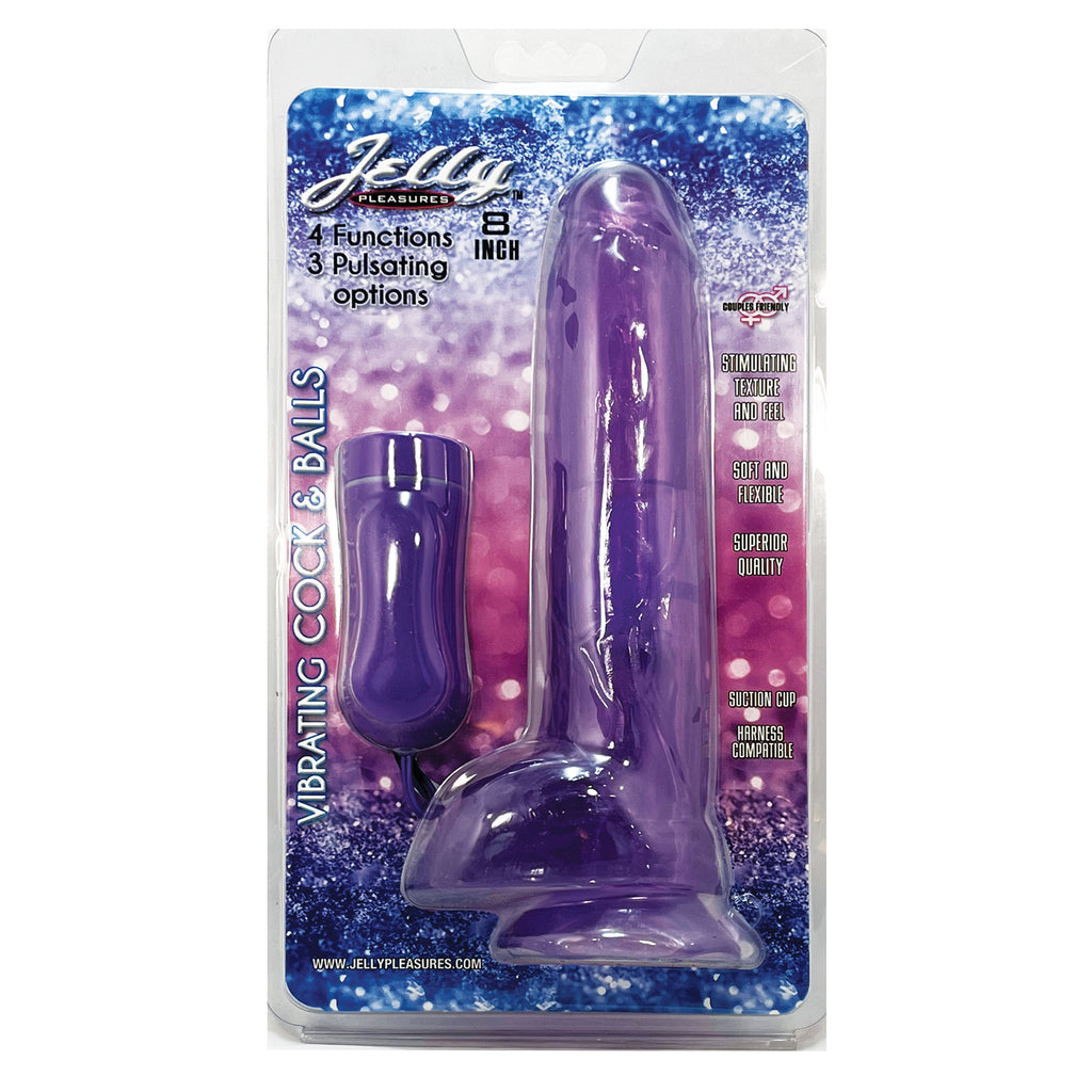 Get Jelly Pleasures 8in Lifelike Vibrator Only at Castle Megastore Get Jelly Pleasures 8in Lifelike Vibrator Only at Castle Megastore