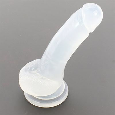 Jelly Pleasures 8in Clear Dildo