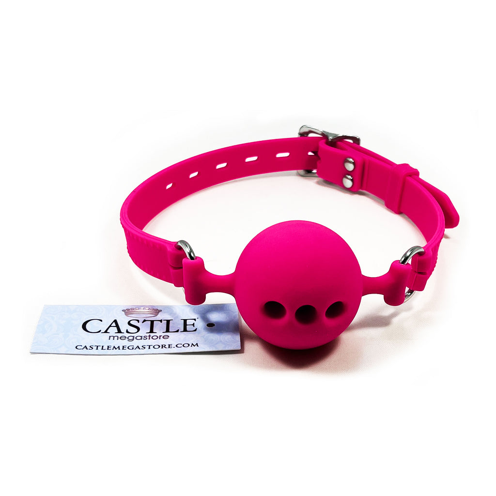 Fetish Pleasure Play Breathable Pink Ball Gag