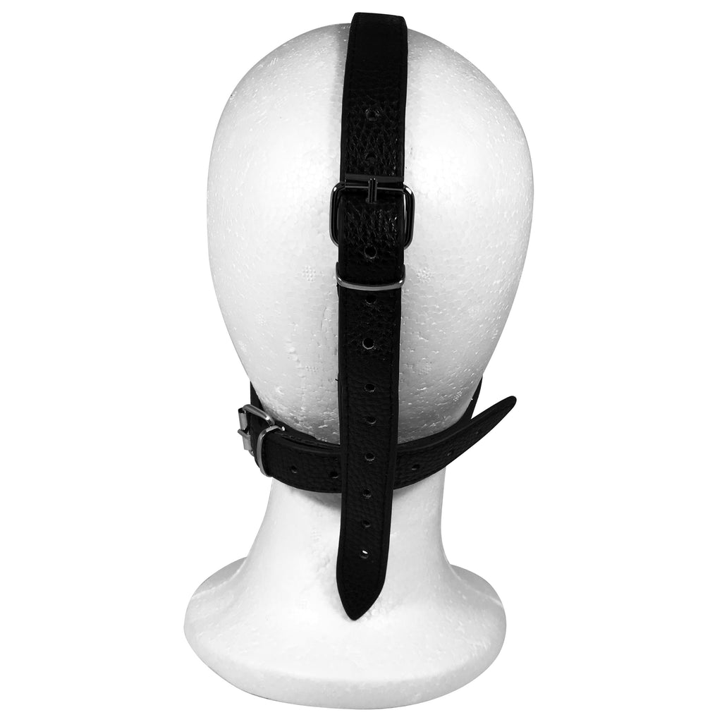 Fetish Pleasure Play Full Head Harness w/Heart Ball Gag