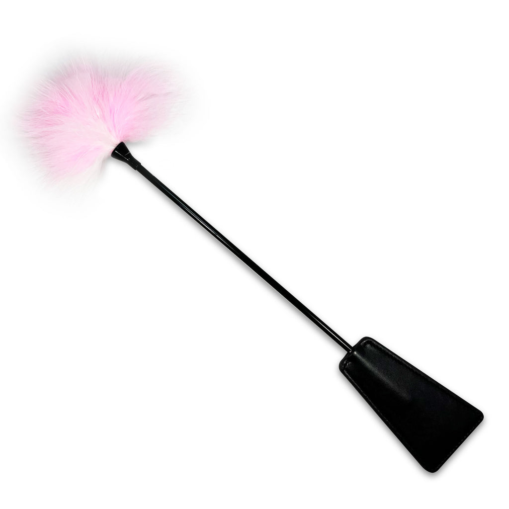 Feather Crop by Fetish Pleasure Play in Pink