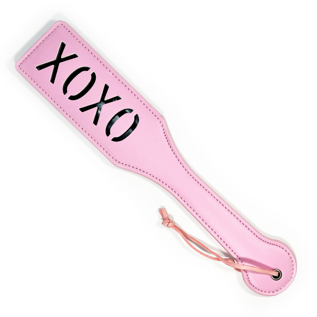 Fetish Pleasure Play Pink XOXO Paddle
