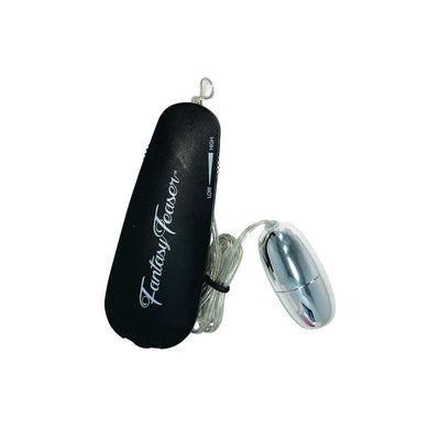Buy Fantasy Teaser's Silver/Black Egg Vibrator Only at Castle Megastore Buy Fantasy Teaser's Silver/Black Egg Vibrator Only at Castle Megastore
