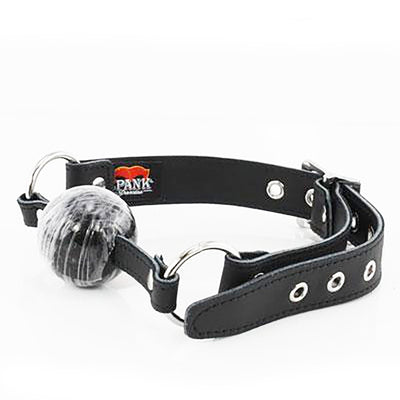 Spank Provocateur Black Leather Ball Gag