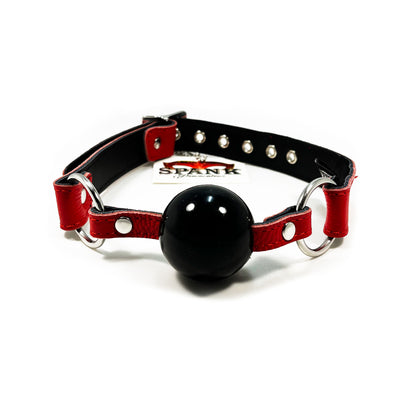 Spank Provocateur Red Leather Ball Gag