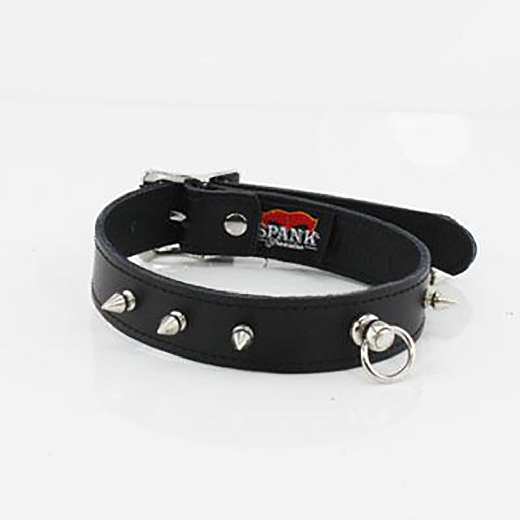 Spank Provocateur Black Leather Collar