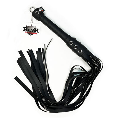 Kink Leatherworks Black Rubber Flogger