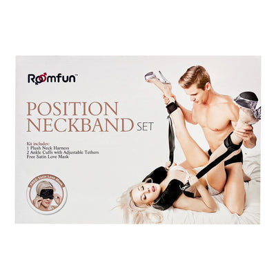 THE ROOMFUN POSITION MASTER NECKBAND BONDAGE SLING RESTRAINT SET