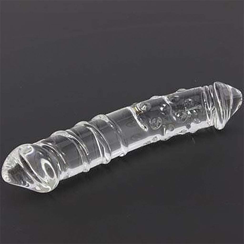 Glass Erotic Play Clear Double Ended Dildo