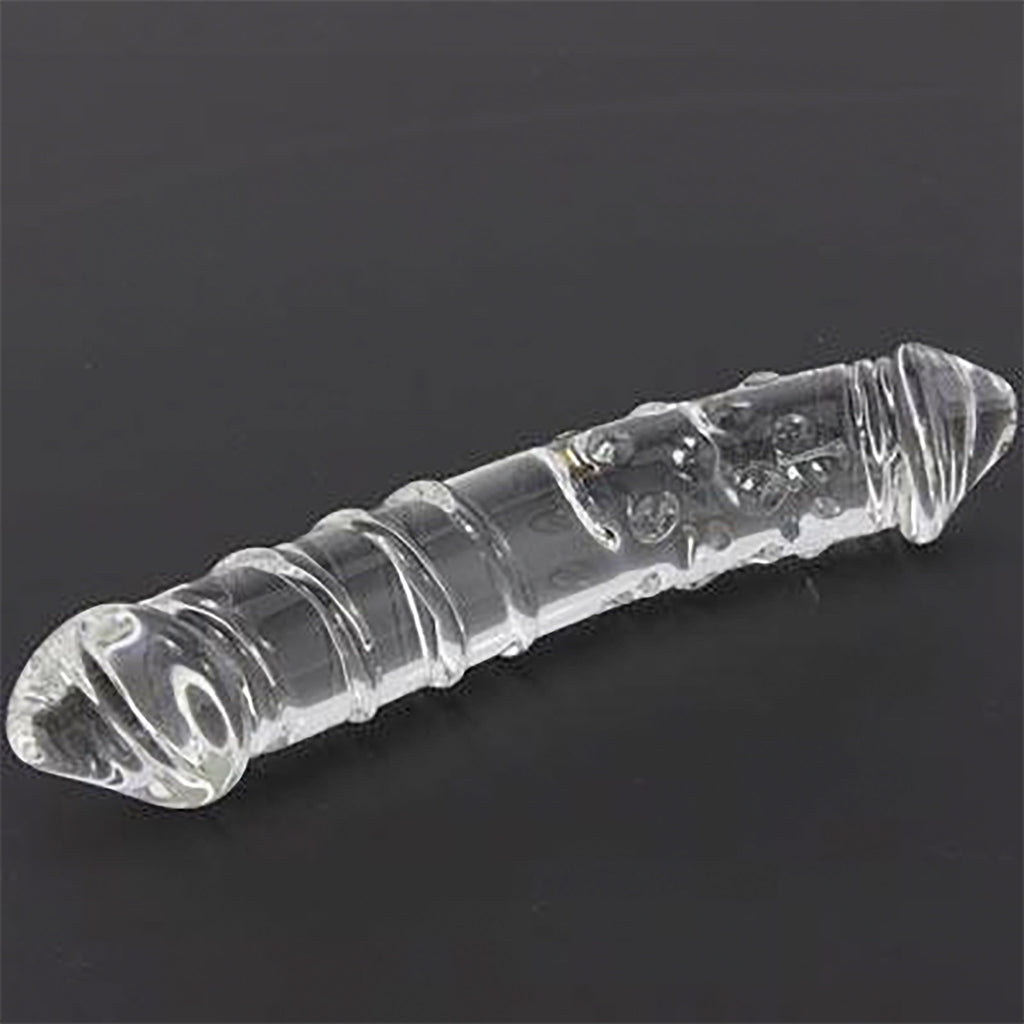 Get the Glass Erotic Play Clear Double Ended Dildo Only at Castle Megastore Get the Glass Erotic Play Clear Double Ended Dildo Only at Castle Megastore