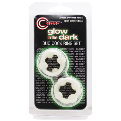 Cware Glow in the Dark Duo Rings