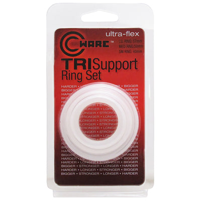 Cware White Silicone Tri-Support Ring Set