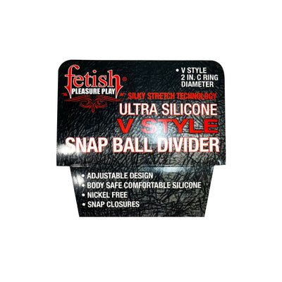 Fetish Pleasure Play V-Style Snap Ball Divider