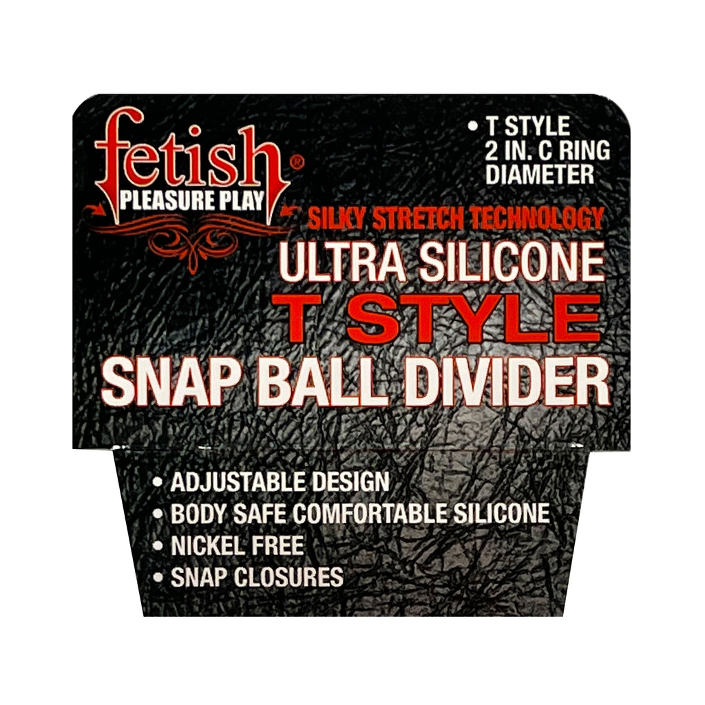 Fetish Pleasure Play T-Style Snap Ball Divider