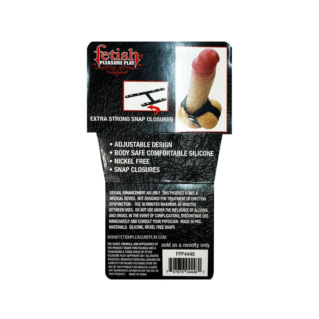Fetish Pleasure Play T-Style Snap Ball Divider