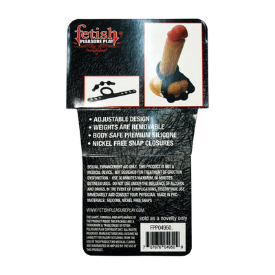 Fetish Pleasure Play Weighted Ball Stretcher w/Cock Ring