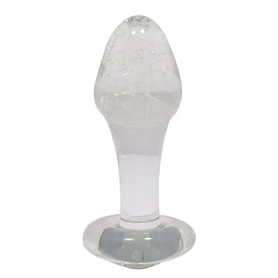 Glass Erotic Play Glow in the Dark Jeweled Anal Plug