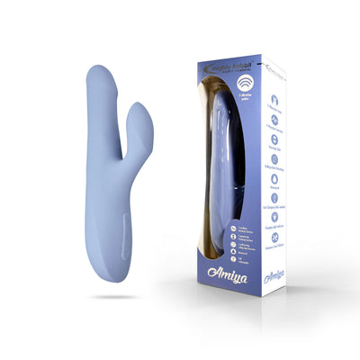 Mighty Rabbit Amiya Personal Vibrator Massager - Light Blue