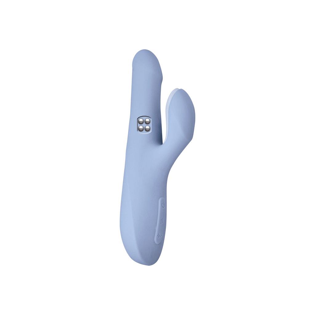 Mighty Rabbit Amiya Personal Vibrator Massager - Light Blue